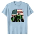 thumbnail image 4 of 250 Anniversary USA Tshirt Unisex USA Farm Tractor Graphic Patriotic Casual Short Sleeve Tee Mens 4Th of July T Shirts Light Blue M, 4 of 4
