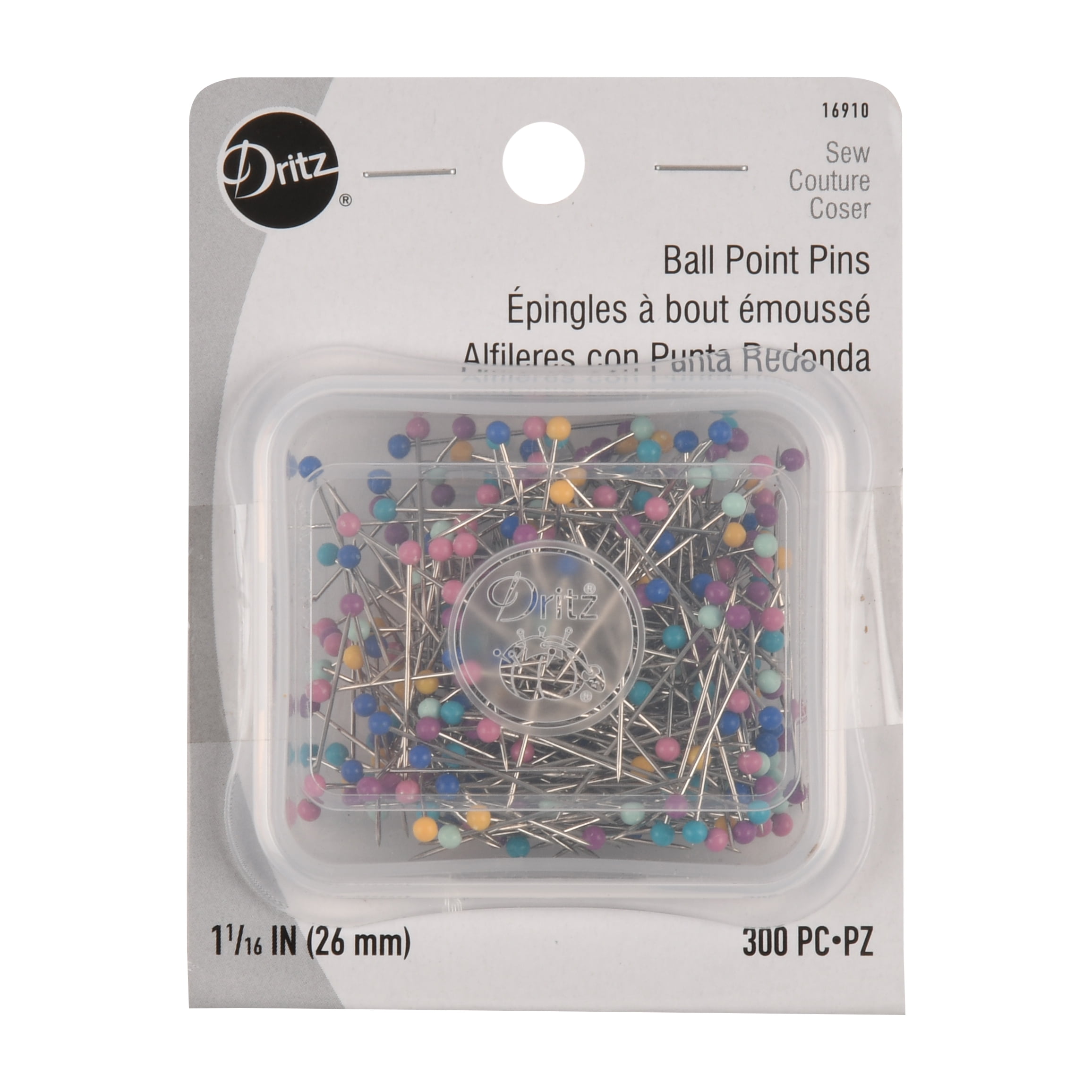 Dritz 1 1/16" Ball Point Pins, 300 Count