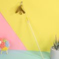 thumbnail image 3 of Cat Toy Wand Interactive Faux Feather Kitten Play Wand Cat Stick Toy with Bell, 3 of 10
