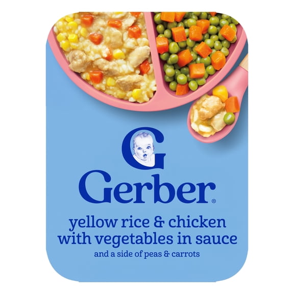 Gerber Toddler Food, Yellow Rice & Chicken, Mealtime for Toddler 6.67 oz