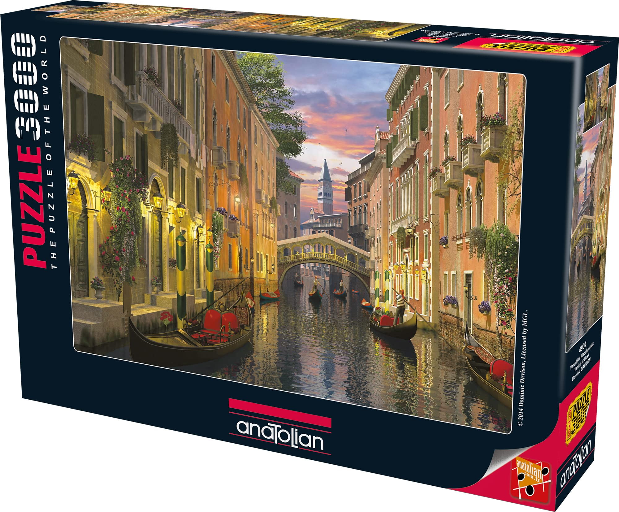Anatolian Puzzle 'Villagio Dal Lago' – 2.000 Teile – Fertig 96 X 66 Cm – Inkl. Ständer