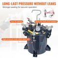 thumbnail image 4 of VEVOR 10L/2.5gal Spray Paint Pressure Pot Tank,  70PSI Max Air Paint Pressure Pot, Metal Rack and Leak Repair Sealant, 4 of 9