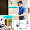 thumbnail image 4 of Camera Outdoor,1080P WiFi for Home Security,Auto Tracking,Human Detection,2-Way Audio,Color Night Vision, 2.4G Dual CCTV PTZ Smart Camera, 4 of 9