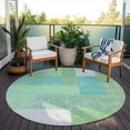 thumbnail image 6 of Addison Rugs Chantille Indoor/Outdoor Transitional Rectangles Aloe Washable Round Rug, 8' x 8', 6 of 6