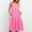 Pink, variant on Patlollav Womens Sun Dress Solid Color Dress Summer Strap Dress A Line Midi Dress
