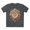 Charcoal, variant on Floral Shirt, Shirt with Flower, Tee Shirt with Antique Flower