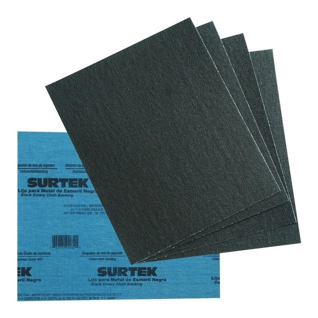 Lija Esmeril Negra Grano 120 Len120 Surtek Surtek LEN120