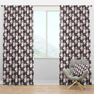 Designart Mid-Century Blackout Curtain