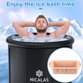 thumbnail image 4 of Molde para bloques de hielo para baños de hielo, paquete de 6 moldes para cubitos de hielo grandes de 15 libras, molde de silicona para baños de hielo, accesorios reutilizables para baños de hielo, 4 of 5