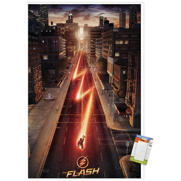 DC Comics TV - The Flash - Street One Sheet Wall Poster, 14.725" x 22.375"