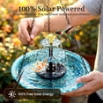 thumbnail image 5 of Solar Cascade Hanging Bird Bath Fountain, 2026 New Solar Fountain for Bird Bath Hanging Solar Bird Bath Fountain with Solars Pump & Glass Bowl Decorative Garden Yard Patio, 5 of 8