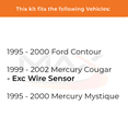 thumbnail image 2 of MAX Advanced Brakes - Rear Brake Kit For 1995-2000 Ford Contour| Carbon Ceramic Brake Pad and Rotor Kit| Daily Driving OE Replacement Brake Rotors, 2 of 9