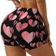 thumbnail image 1 of Fotbe Hearts Shorts Sin Costuras – Shorts Deportivos de Cintura Alta para Mujer, Elásticos para Gimnasio, Yoga, Running o Ciclismo-Small, 1 of 8