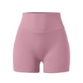 thumbnail image 4 of Women's High Waisted Yoga Shorts with Pockets Dressy 2026 Summer Elastic High Waisted Seamless Workout Lifting Gym Vacation Shorts, 4 of 5