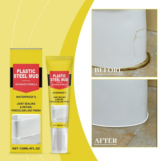 Herramientas y mejoras para el hogar. Sellador blanco multifuncional impermeable para cocinas y baños, 120 ml. Crema reparadora.