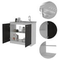 thumbnail image 3 of Pemberly Row Engineered Wood Cabinet with Utility Sink in Espresso, 3 of 6