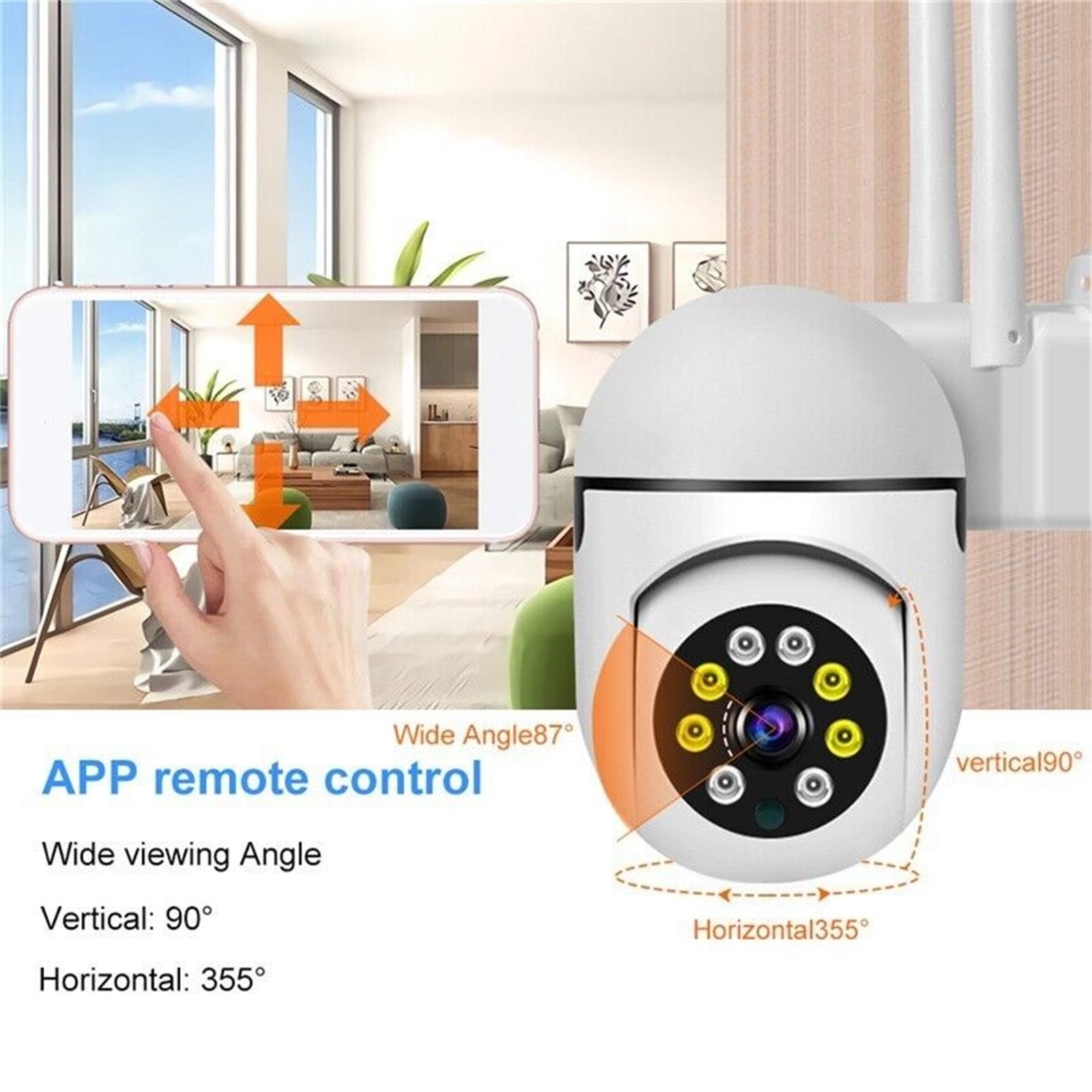 2 Packs 1080P Wireless Security Camera Outdoor 5G WiFi Night Vision 2-Way Audio PTZ Motion Detection Cloud Storage Weatherproof Home Surveillance System