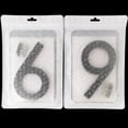 thumbnail image 3 of 6 inch Modern Floating House Numbers Door Black Shadow Home Address Garage Gate, 3 of 11