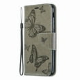 thumbnail image 4 of Samsung Galaxy A6 Case, Dteck Embossed Butterfly Flip PU Leather Stand Wallet Case Cover For Samsung Galaxy A6 2018 (Not fit A6 Plus),Gray, 4 of 5