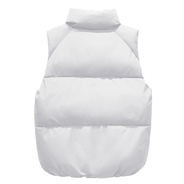 Gibobby gabardinas para mujer Chaqueta de moda sin mangas cálida con cuello levantado grueso de invierno para mujer, chamarra ligero de rendimiento de atlético y Y2K (Beige, XL)