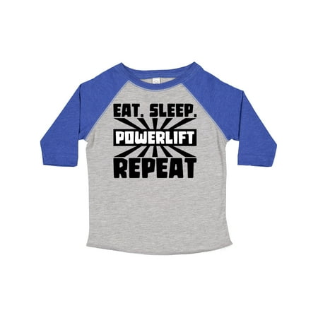 

Inktastic Eat Sleep Power Lift Repeat Gift Toddler Boy or Toddler Girl T-Shirt