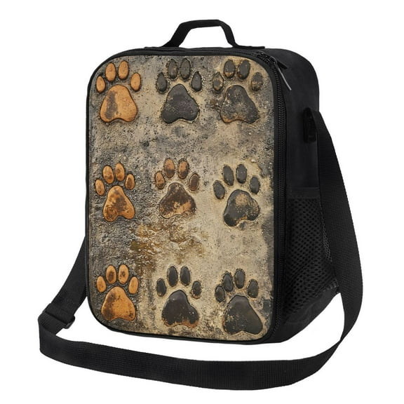 Dog Lunch Bag Reusable Lunch Box Insulated Tote Bag with Adjustable Shoulder Strap