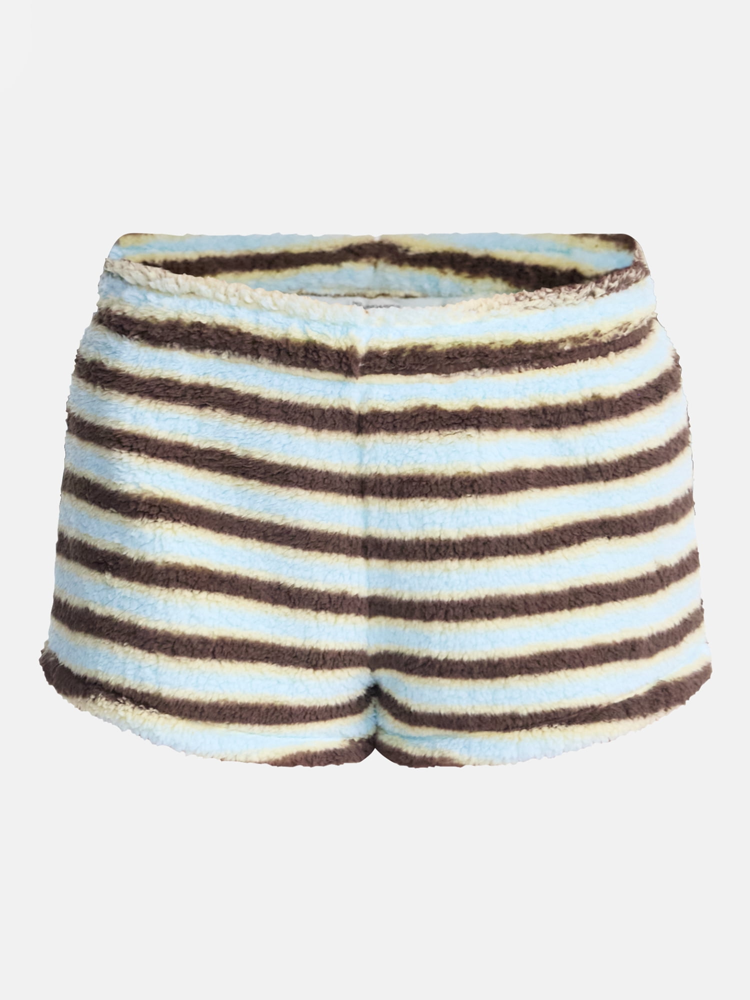 No Boundaries Faux Shearling Plush Shorts, 2.5'' Inseam, Women's XXS-XXL