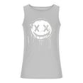 thumbnail image 4 of Camiseta sin mangas de cuello redondo para hombre, con estampado de Halloween, cuello redondo, estilo informal, deportiva, para hombre, 4 of 5