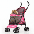 thumbnail image 2 of 4 Wheels Pet Stroller w/Skylight+Storage Basket Foldable Cat Cage Travel Carrier, 2 of 10