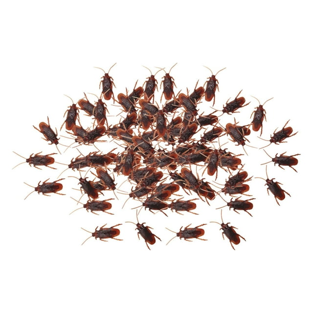 100 piezas de juguetes de cucarachas falsas, cucarachas realistas, juguetes de animales, juguetes complicados de simulación, cucarachas artificiales d S