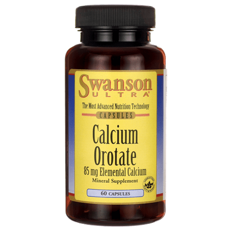 Swanson Calcium Orotate 85 mg 60 Caps