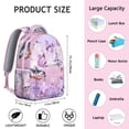thumbnail image 6 of Butterfly College Bookbag - Large Capacity Backpack with Padded Back Support, Water-Resistant Fabric, Multiple Compartments, 6 of 6