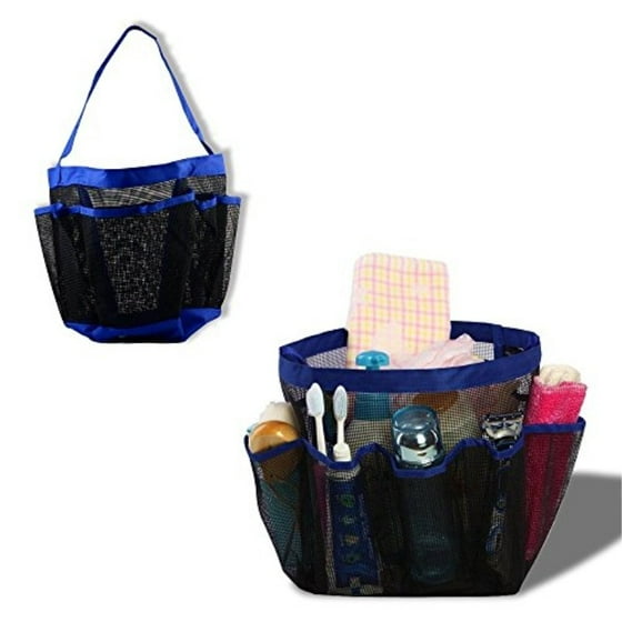Portable Collapsible Shower Tote With 9 Pocket Storage Mesh Portable Collapsible Shower Tote With 9 Pocket Storage Mesh Caddy Bath Organizer Perfect For College Dorm Pools Gyms Beaches Bathrooms