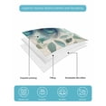 thumbnail image 5 of Teal Turquoise Twin Size Down Alternative Comforter, Lightweight Comforter Quilt Bedding Set with Pillow Shams Peacock Feathers Aesthetics Eucalyptus All Seasons Bed Comforter Duvet Insert 68"x86", 5 of 7