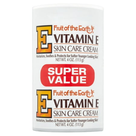 Fruit of the Earth Vitamin E Skin Care Cream Super Value, 4 oz, 2 pack - Walmart.com