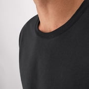 Hanes Men's T-Shirt Pack, Moisture-Wicking Stay-Tucked Undershirts, Black/Grey/Blue, 6-Pack Assorted 3XL