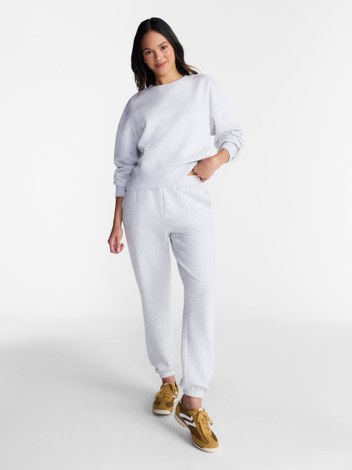 No Boundaries Soft Fleece Joggers, 29'' Inseam, Women's XXS-4X
