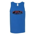 thumbnail image 2 of Red Blue and Black Ford Logo | Mens Cars and Trucks Graphic Tank Top, Royal, 3XL, 2 of 3