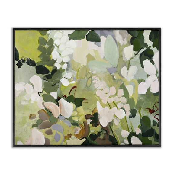 Stupell Industries Modern Botanical Impressions Plants & Flowers Painting Black Framed Art Print Wall Art, 14 x 11