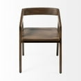 thumbnail image 2 of Brown Solid Wood Dining Chair, 2 of 3