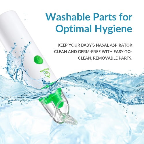 BabySmile | Baby Nasal Aspirator Electric | Nose Suction for Newborn and Toddlers | Hospital Grade Suction