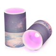 thumbnail image 7 of Yayeee Flameless Candles with Remote Flickering Battery Operated Multi Color Changing, Blue Earth, 7 of 7