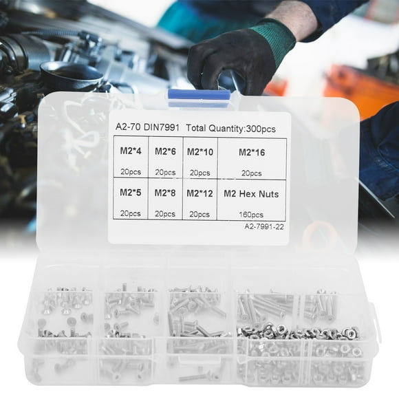 Stainless Steel Screws And Nuts, Screws Assortment Set Kit, Screw Organizer Machinery Industries for Home Equipment Ship Assembly Office Equipment