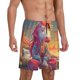 thumbnail image 2 of Balery Meditating Cute Horse Pantalones cortos de pijama de punto de algodón para hombre con cinturilla y bolsillos-X-Large, 2 of 6
