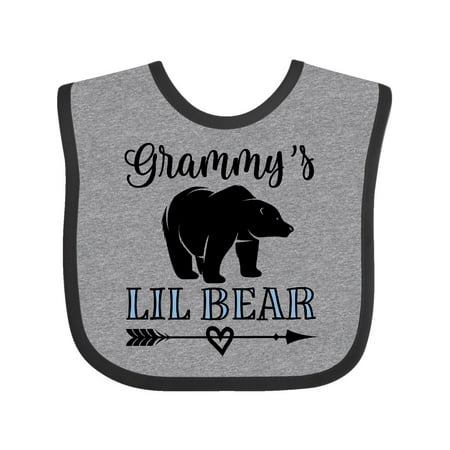 

Inktastic Grammy Lil Bear Grandson Gift Baby Boy Bib