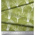 thumbnail image 3 of Soimoi Green Cotton Voile Fabric Dry Tree Print Fabric by the Yard 56 Inch Wide, 3 of 3