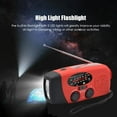 thumbnail image 4 of Solar-Powered Emergency Radio Flashlight with Hand-Crank & USB Charging, 4 of 8