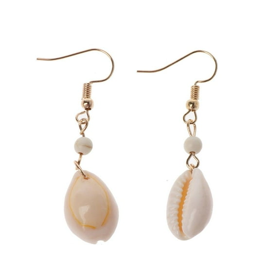 Necvior Natural Simple Cowrie for Shell Hook Dangle Drop Earrings For Women Fashion Jewe