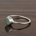 thumbnail image 3 of Bezel Set 0.50 Ctw Round Shape Emerald 925 Sterling Silver Solitaire Women Wedding Ring, 3 of 7