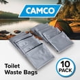 thumbnail image 2 of Camco Toilet Waste Bags - Features Biodegradable Powder & Leak Proof Double Bag Design - Great for Camping, RVing, Hiking, or Boating - 10-Pack (41548), 2 of 6